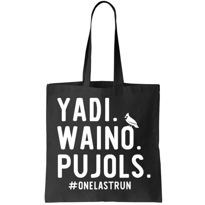 Yadi Waino Pujols One Last Run Bag