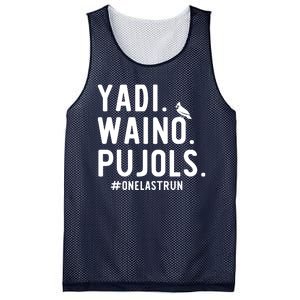 Yadi Waino Pujols One Last Run Mesh Reversible Basketball Jersey Tank