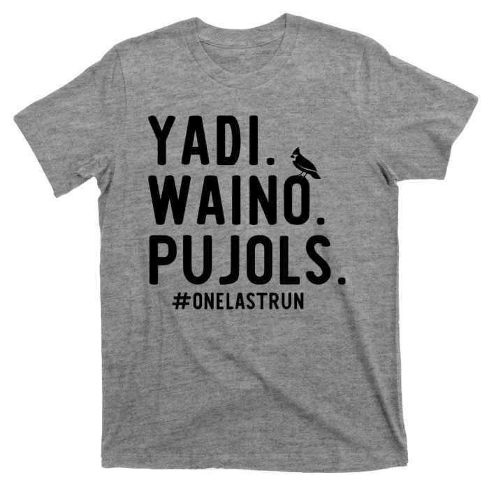 Yadi Waino Pujols One Last Run T-Shirt