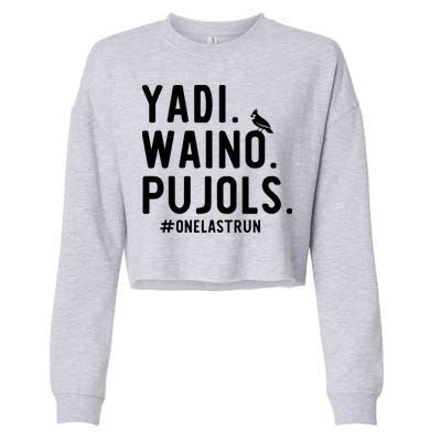 Yadi Waino Pujols One Last Run Cropped Pullover Crew