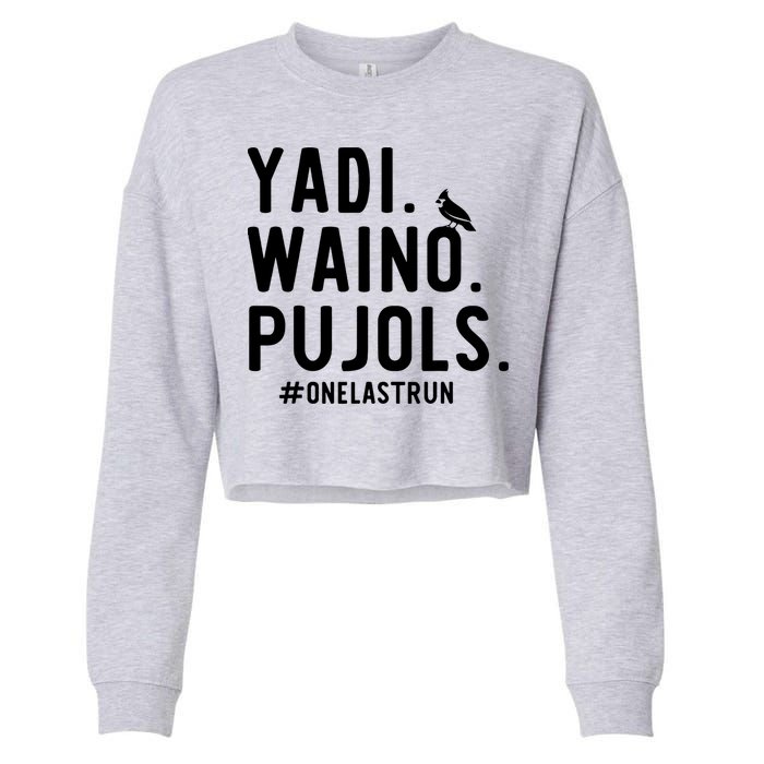 Yadi Waino Pujols One Last Run Cropped Pullover Crew