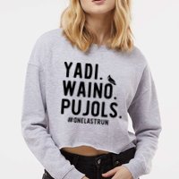 Yadi Waino Pujols One Last Run Cropped Pullover Crew