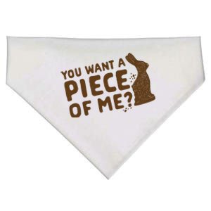 You Wanna Piece Of Me Sarcastic Chocolate Bunny USA-Made Doggie Bandana