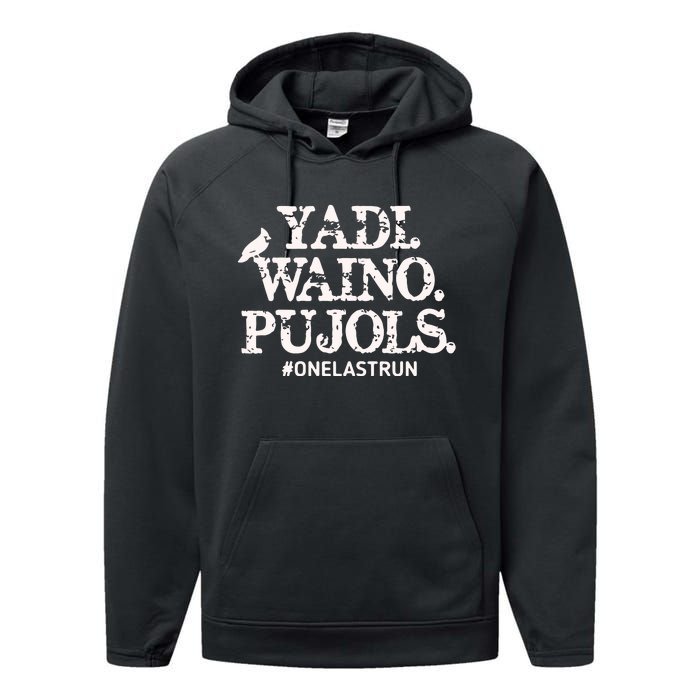 Yadi Waino Pujols #Onelastrun Baseball Performance Fleece Hoodie