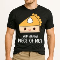 You Wanna Piece of Me Thanksgiving Funny Pumpkin Pie Cooling Performance Crew T-Shirt
