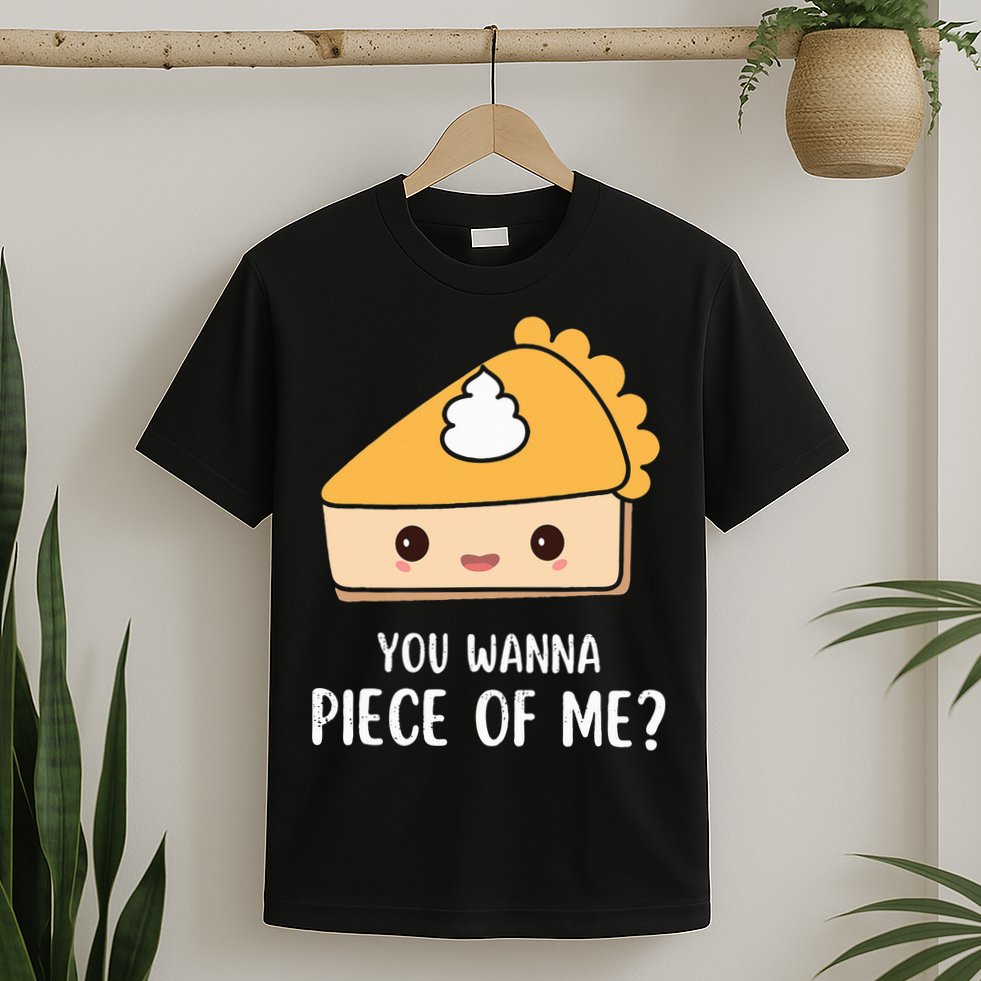 You Wanna Piece of Me Thanksgiving Funny Pumpkin Pie T-Shirt