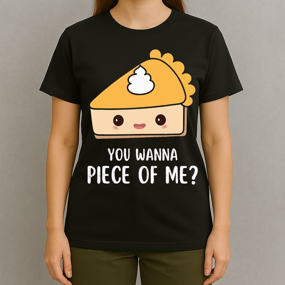 You Wanna Piece of Me Thanksgiving Funny Pumpkin Pie T-Shirt