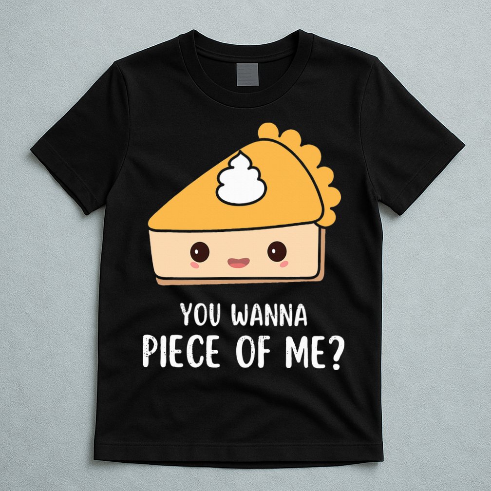 You Wanna Piece of Me Thanksgiving Funny Pumpkin Pie T-Shirt
