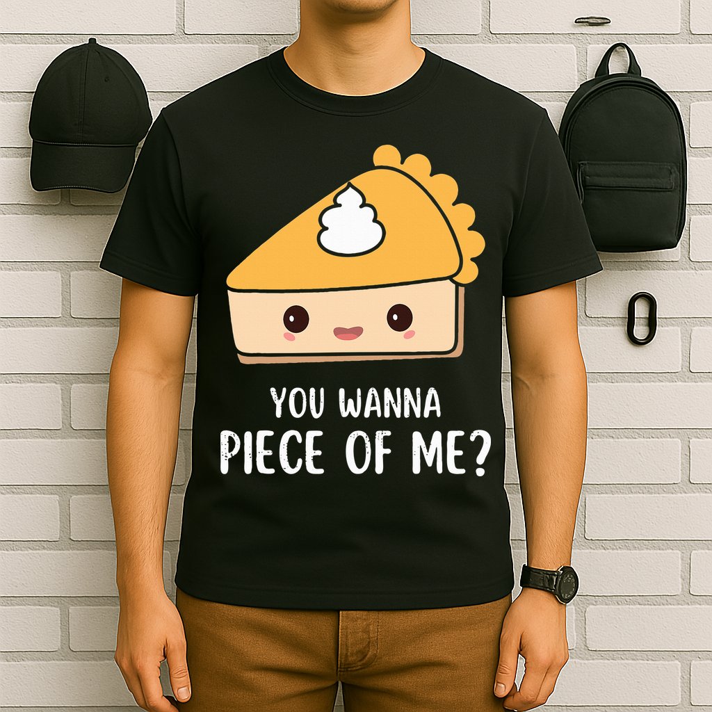 You Wanna Piece of Me Thanksgiving Funny Pumpkin Pie T-Shirt