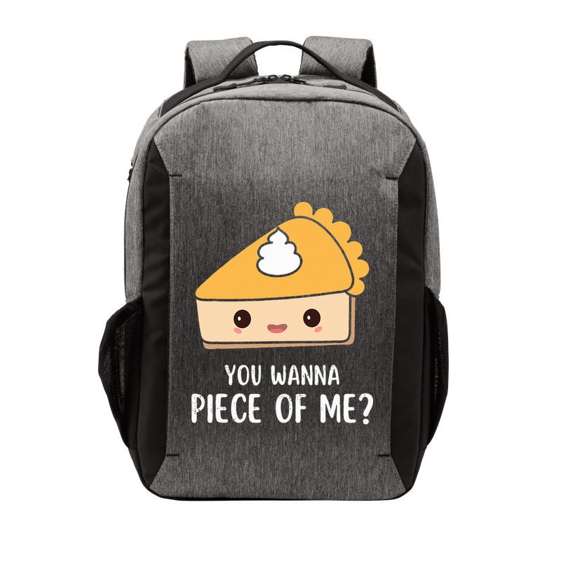 You Wanna Piece of Me Thanksgiving Funny Pumpkin Pie Vector Backpack