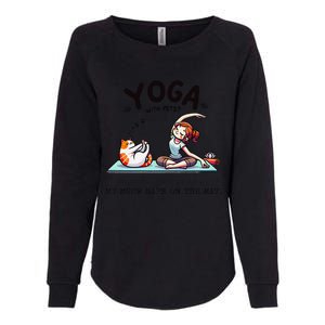 Yoga With Pets Cat Meow Meditation For Instructors Womens California Wash Sweatshirt