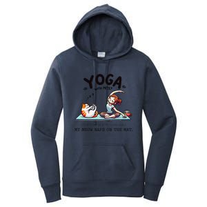 Yoga With Pets Cat Meow Meditation For Instructors Women's Pullover Hoodie