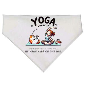 Yoga With Pets Cat Meow Meditation For Instructors USA-Made Doggie Bandana