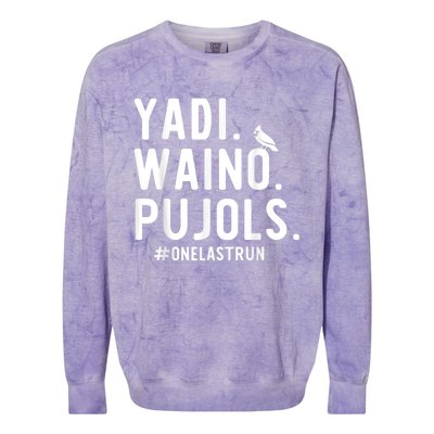 Yadi Waino Pujols Colorblast Crewneck Sweatshirt