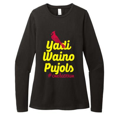 Yadi Waino Pujols Womens CVC Long Sleeve Shirt