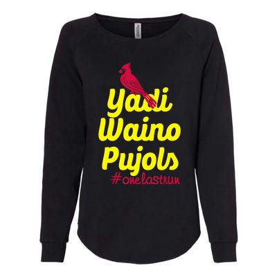 Yadi Waino Pujols Womens California Wash Sweatshirt