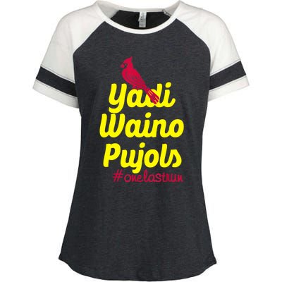 Yadi Waino Pujols Enza Ladies Jersey Colorblock Tee