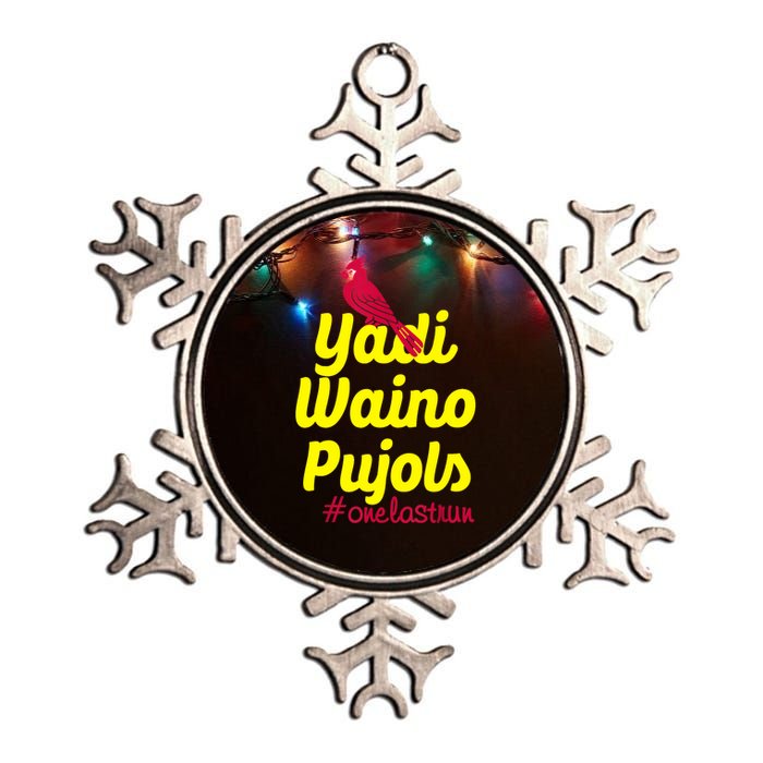 Yadi Waino Pujols Metallic Star Ornament