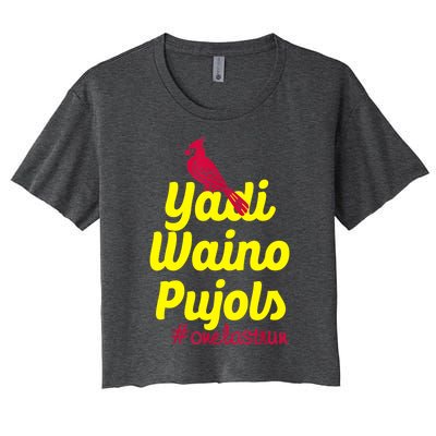 Yadi Waino Pujols Women's Crop Top Tee