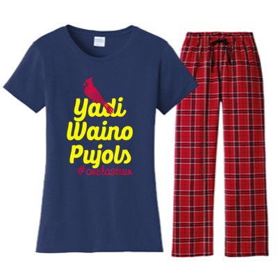 Yadi Waino Pujols Women's Flannel Pajama Set