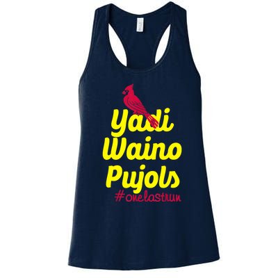 Yadi Waino Pujols Women's Racerback Tank