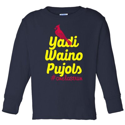 Yadi Waino Pujols Toddler Long Sleeve Shirt