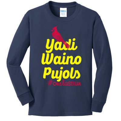 Yadi Waino Pujols Kids Long Sleeve Shirt