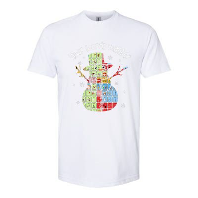 Your Words Retromatter Speech Pathology Aac Snowman Xmas Softstyle CVC T-Shirt