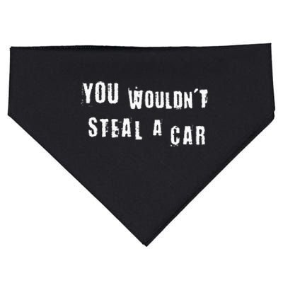 You Wouldnt Steal A Car Funny Costume Pirate Theme Party USA-Made Doggie Bandana