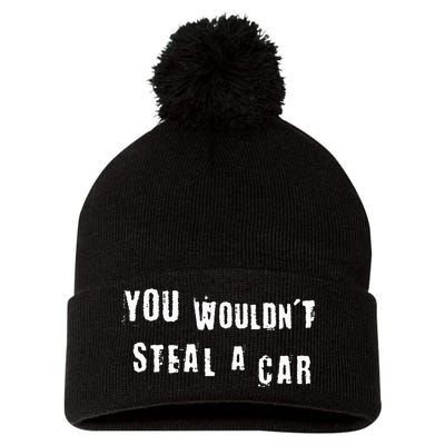 You Wouldnt Steal A Car Funny Costume Pirate Theme Party Pom Pom 12in Knit Beanie