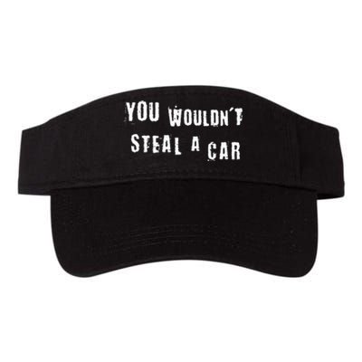 You Wouldnt Steal A Car Funny Costume Pirate Theme Party Valucap Bio-Washed Visor