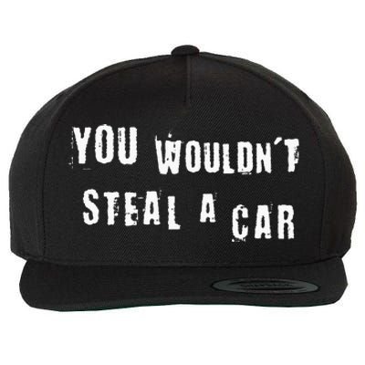 You Wouldnt Steal A Car Funny Costume Pirate Theme Party Wool Snapback Cap