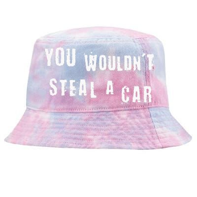 You Wouldnt Steal A Car Funny Costume Pirate Theme Party Tie-Dyed Bucket Hat