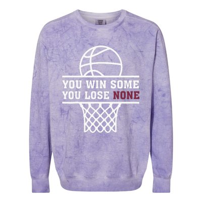 You Win Some You Lose None Colorblast Crewneck Sweatshirt