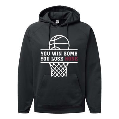 You Win Some You Lose None Performance Fleece Hoodie