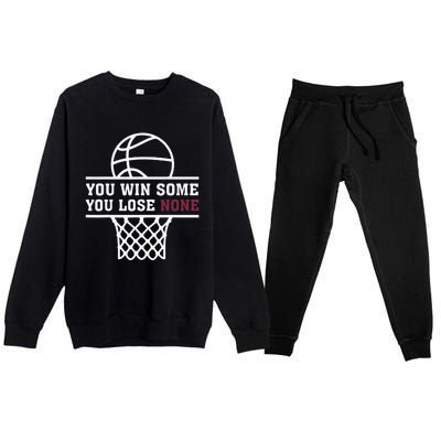 You Win Some You Lose None Premium Crewneck Sweatsuit Set