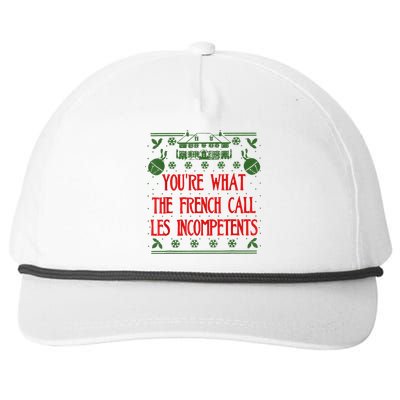 You're What The French Call Les Incompetents Xmas Alone Home Snapback Five-Panel Rope Hat