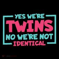 Yes WeRe Twins No WeRe Not Identical Twin Siblings Apron