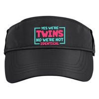 Yes WeRe Twins No WeRe Not Identical Twin Siblings Adult Drive Performance Visor