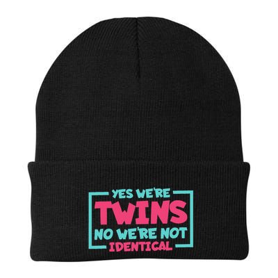 Yes WeRe Twins No WeRe Not Identical Twin Siblings Beanie