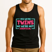 Yes WeRe Twins No WeRe Not Identical Twin Siblings Tank Top