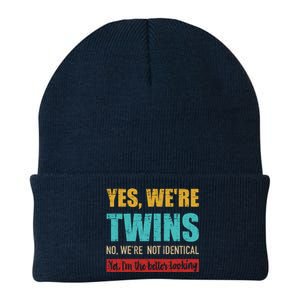 Yes WeRe Twins No WeRe Not Identical IM Better Looking Knit Cap Winter Beanie