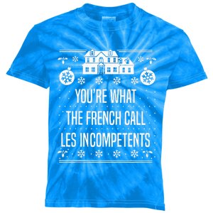 You're What The French Call Les Incompetents Xmas Alone Home  Kids Tie-Dye T-Shirt