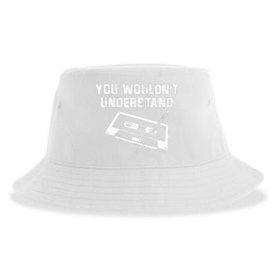 You Wouldnt Understand Vintage Pen & Cassette Tape Music Sustainable Bucket Hat