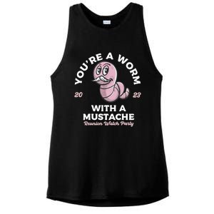 Youre Worm With A Mustache James Tom Ariana Reality Ladies PosiCharge Tri-Blend Wicking Tank