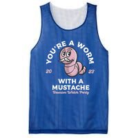 Youre Worm With A Mustache James Tom Ariana Reality Mesh Reversible Basketball Jersey Tank