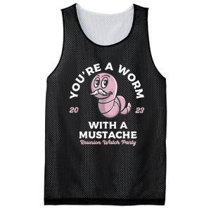 Youre Worm With A Mustache James Tom Ariana Reality Mesh Reversible Basketball Jersey Tank