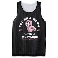 Youre Worm With A Mustache James Tom Ariana Reality Mesh Reversible Basketball Jersey Tank