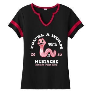 You're Worm With A Mustache James Tom Ariana Reality Funny Ladies Halftime Notch Neck Tee