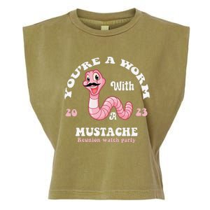 You're Worm With A Mustache James Tom Ariana Reality Funny Garment-Dyed Women's Muscle Tee